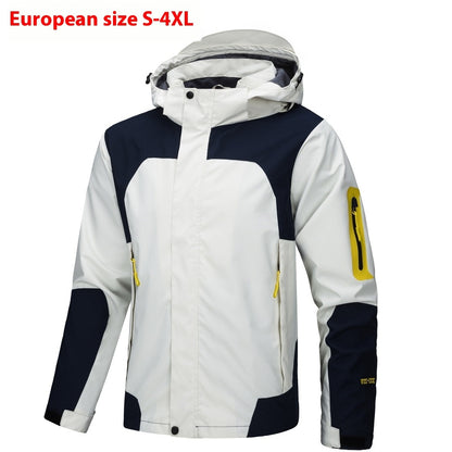 Shelljacke Herrenjacke Dünn Winddicht Wasserdicht Kapuzenmantel Outdoor