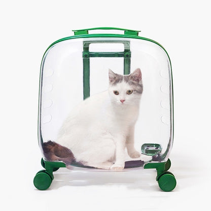 Katzentasche, tragbar, für Haustiere, Trolley, Raumkapsel, transparent, Katzengepäck
