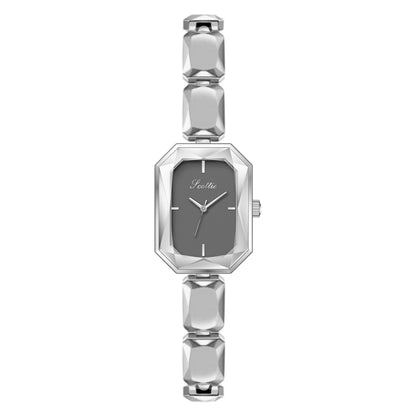 Armbanduhr Cut Square Damen Kleine Quadratische Uhr