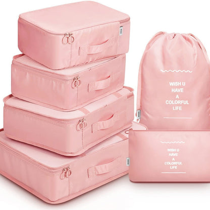8-teiliges Set Gepäckteilertasche Reiseaufbewahrung Kleidung Unterwäsche Schuhe Organizer Packwürfeltasche