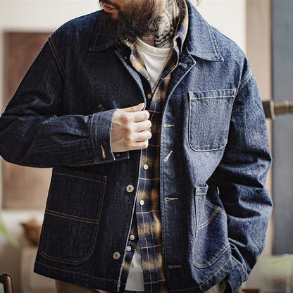 Mode Persönlichkeit Retro Denim Jacke Mantel