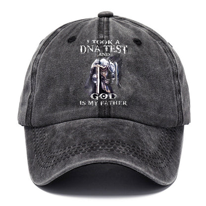 Gorra de papá vieja de algodón lavado con estampado retro para hombre