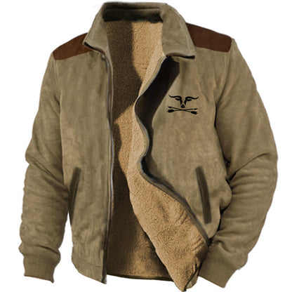 Chaqueta de forro polar informal de moda para hombre
