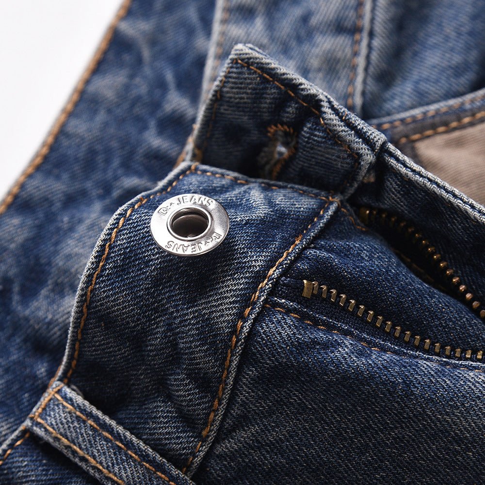 Fashion Horn Denim Pants Men - BAGMODA