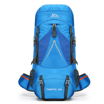 Nueva mochila para senderismo al aire libre, 60 l, gran capacidad, de nailon, para viajes, camping y senderismo. 