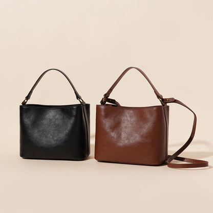 Rindsleder Vintage Schulterhandtasche