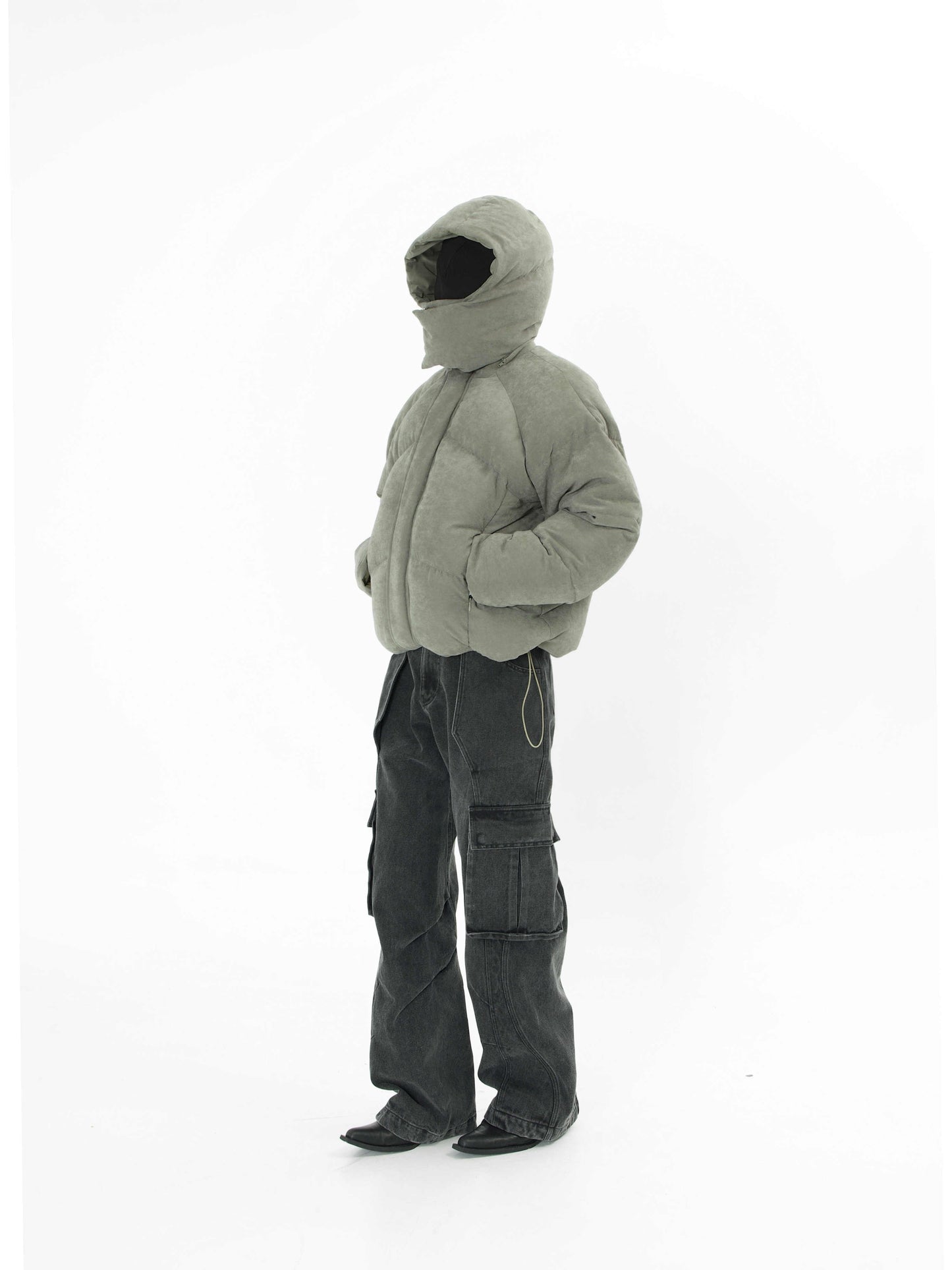 Helmet Armor Split Down Jacket