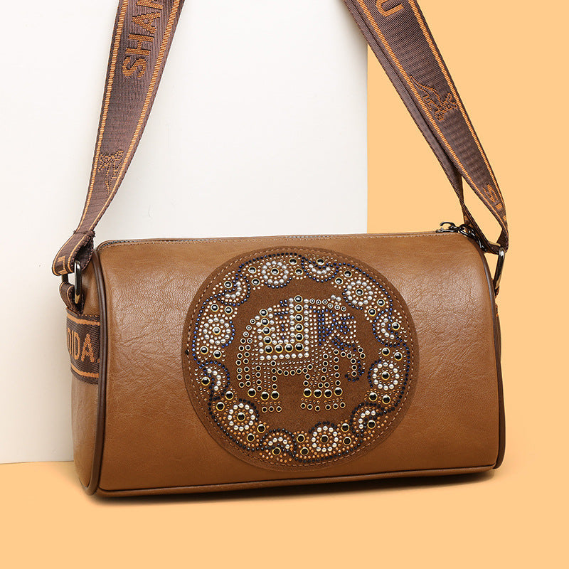 Colored Diamond Shoulder Bag