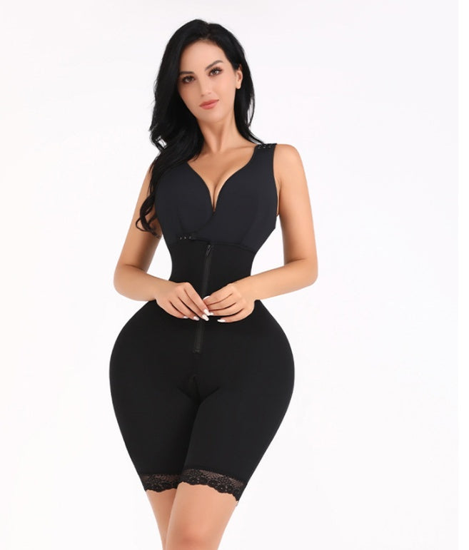 Faja moldeadora de una pieza de talla grande, copa de algodón con entrepierna abierta, para adelgazar y levantar caderas en el posparto.