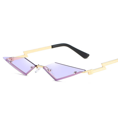 Modische randlose Sonnenbrille für Damen