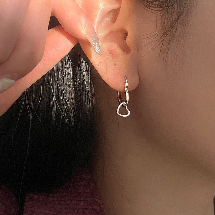 Love Ear Ring Women's New Trendy Earrings Special Fun Design Light Luxury