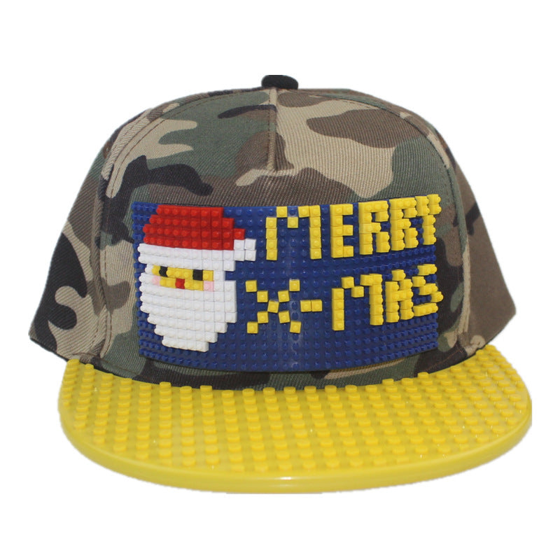 Building Blocks Assembled Baseball Santa Hat