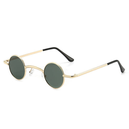 Gafas de sol retro de montura redonda pequeña a la moda para hombres y mujeres