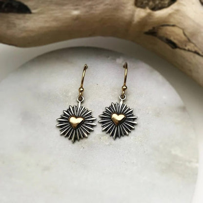 Sun Design Love Metal Damen-Ohrringe
