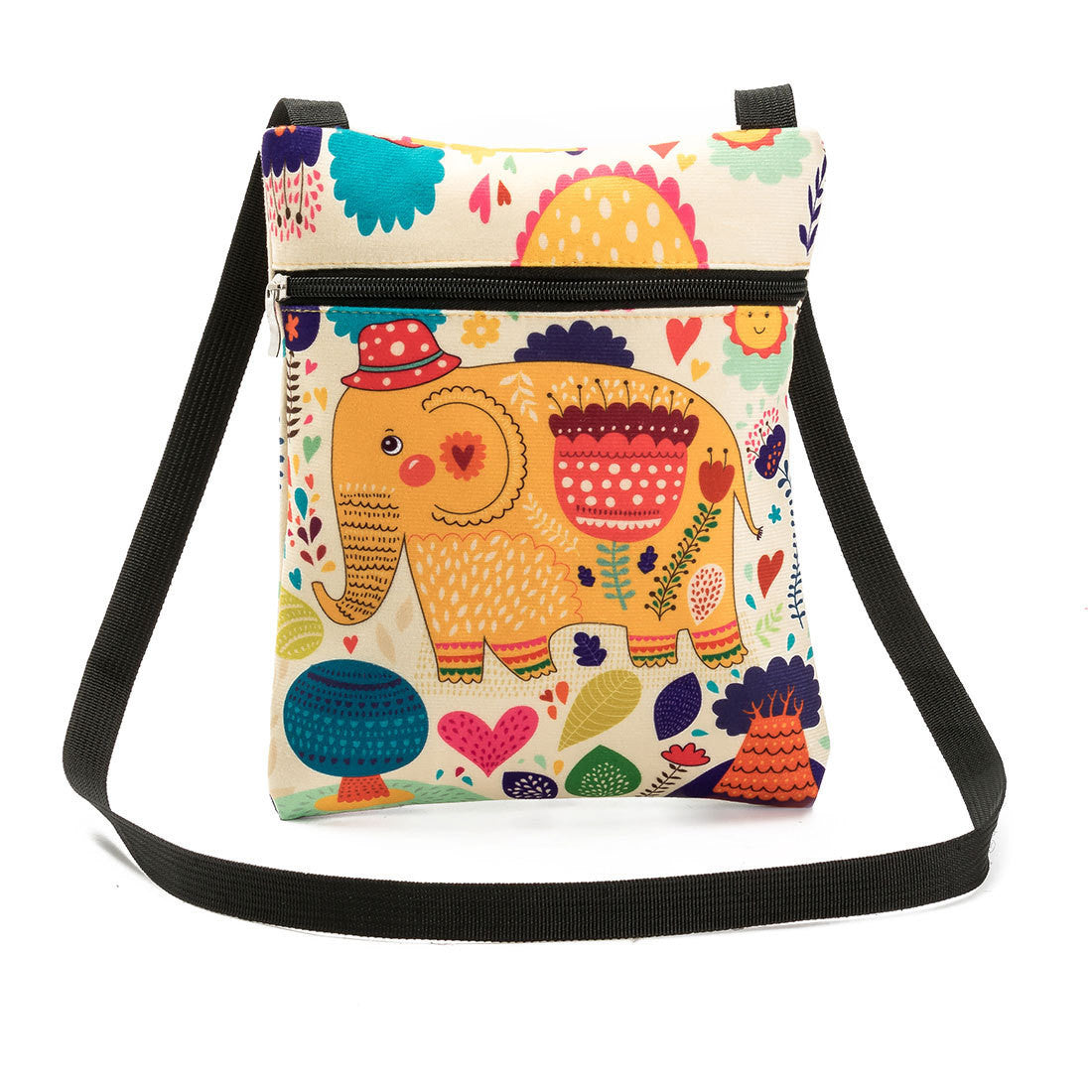 Printed Women's Shoulder Bag Elephant Pattern Mini Bag Personalized Fashion Casual Bag