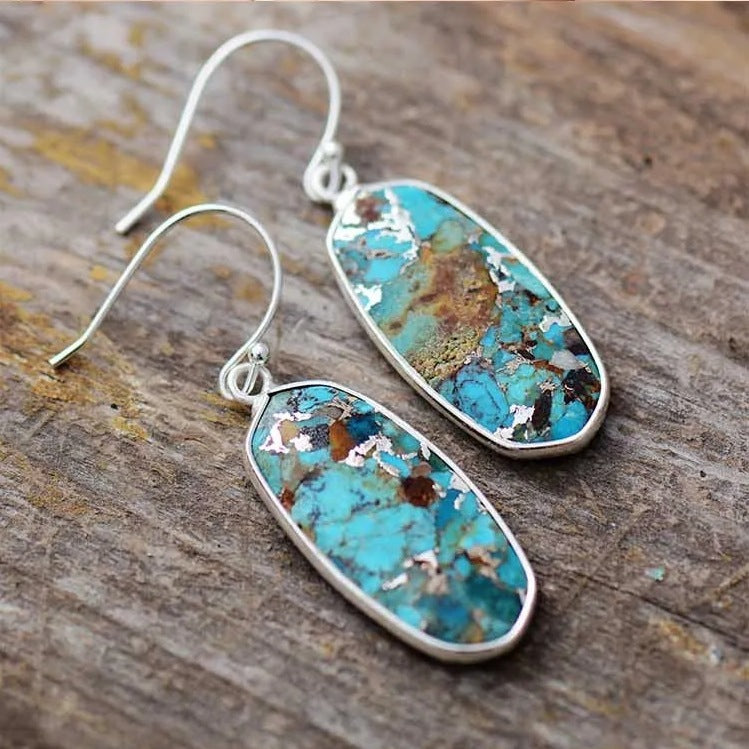 European And American Designer High Quality Light Luxury Natural Stone Earrings