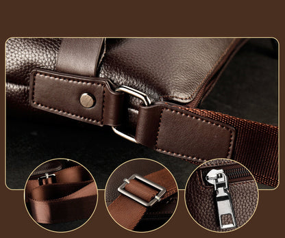 Bolsos de mensajero de cuero PU de moda para hombre