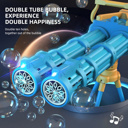 Máquina de burbujas de doble tubo súper grande para exteriores, juguete automático para hacer burbujas de jabón, juguete acuático para fiestas de cumpleaños infantiles.