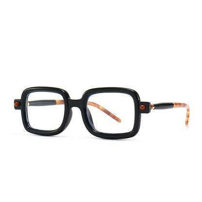 Retro Künstlerische Quadratische Sonnenbrille Damen