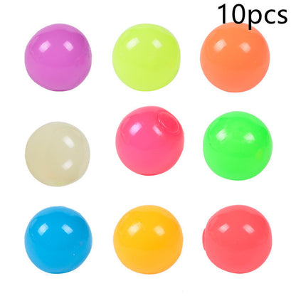 Bolas adhesivas luminosas para pared, juegos de fiesta en casa, juguetes novedosos que brillan en la oscuridad, juguete de descompresión para apretar.