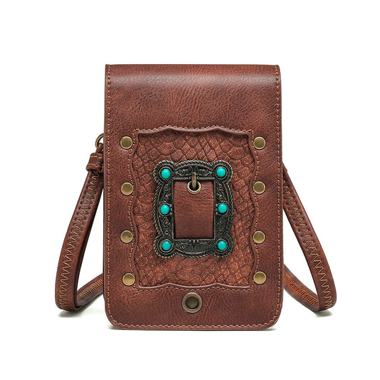 Mini Punk-Style Leather Bag