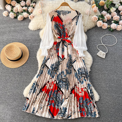 Vestidos estampados de estilo étnico de moda para mujer