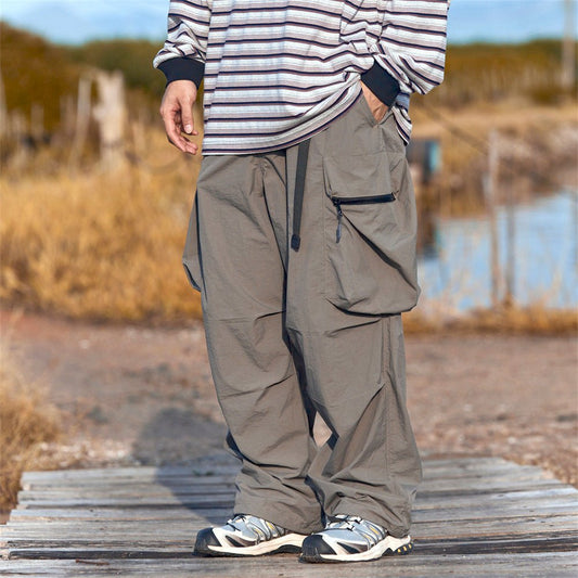 Fashion Japanese Style Workwear Casual Pants Men - BAGMODA