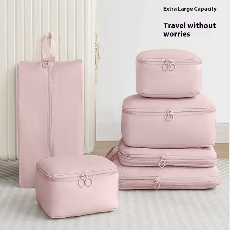 Travel Buggy Bag Memory Cloth Six-piece Compressed Clothing Luggage