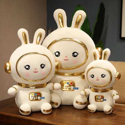Figuras de acción de conejo espacial de peluche de la serie Astronaut