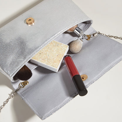 Mode Kleid Abendtasche High-End Temperament Abendtasche Plissee Glänzende Clutch Tasche Damentasche
