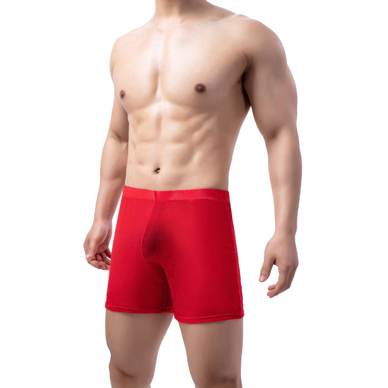 New Men's Leggings Solid Color Fully Transparent Underwear
