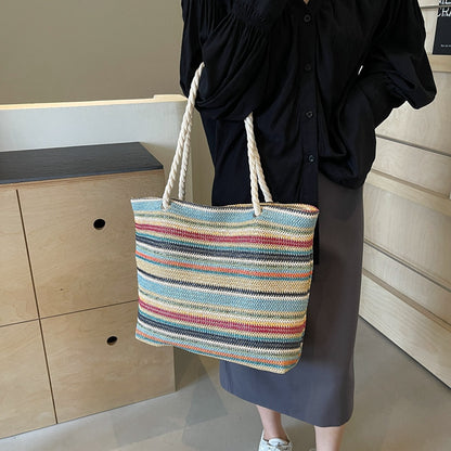 Straw Woven Large Capacity Shoulder Bag