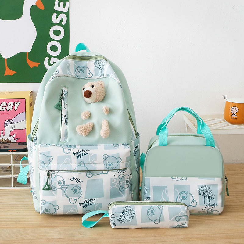 Cute Bear Three-piece Set Bag