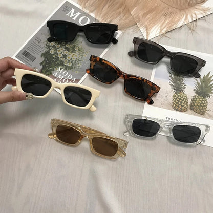 Neue kleine quadratische Sonnenbrille für Männer und Frauen