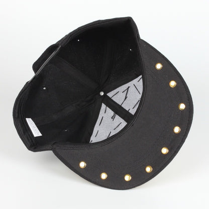 Gorra de béisbol con remaches de leopardo y calavera para hombre y mujer