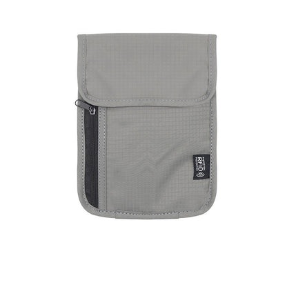 Bolsa de almacenamiento para tarjetas bancarias con múltiples ranuras y protección contra desmagnetización y radiación.
