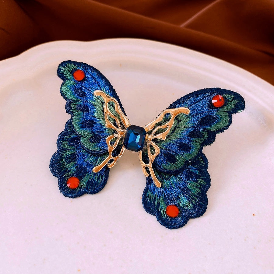 Butterfly Diamond-embedded Open Ring Design Sense Niche Jewelry