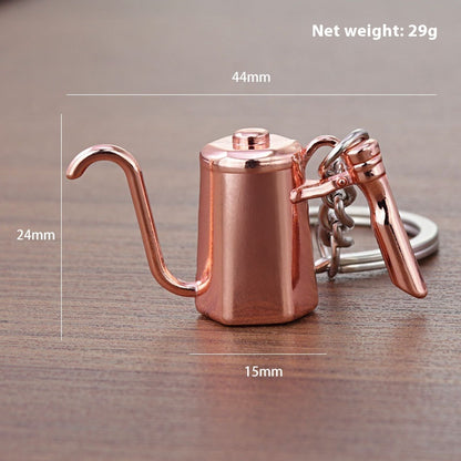 3D Kaffee Schlüsselanhänger Metall Autoschlüssel Anhänger