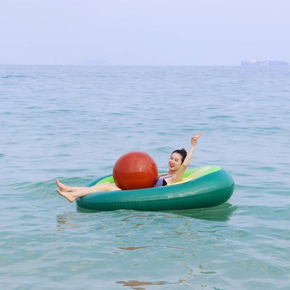 Flotador inflable gigante de aguacate para piscina, flotador para piscina, anillo de natación, piscina circular, boya de fiesta, juguete
