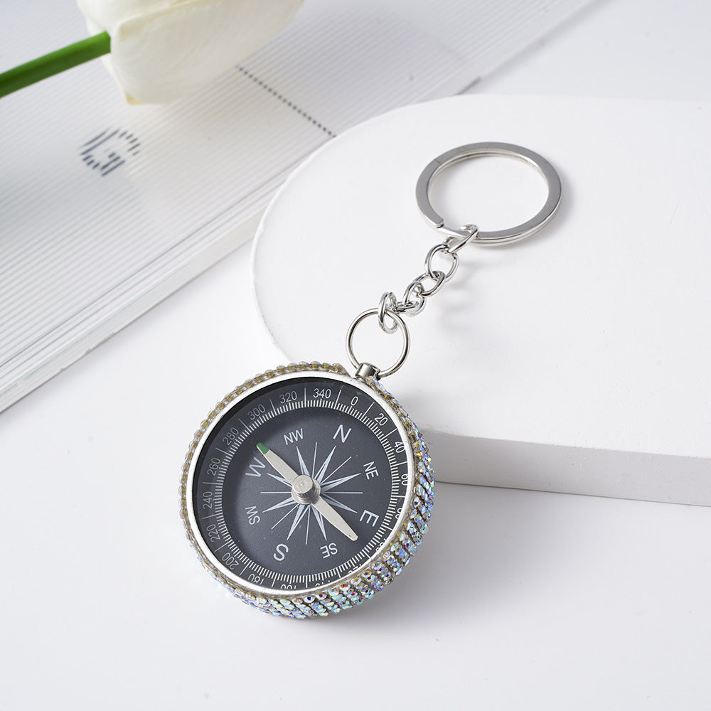 Diamond G44-2 Outdoor Mini Aluminum Alloy Compass Key Chain
