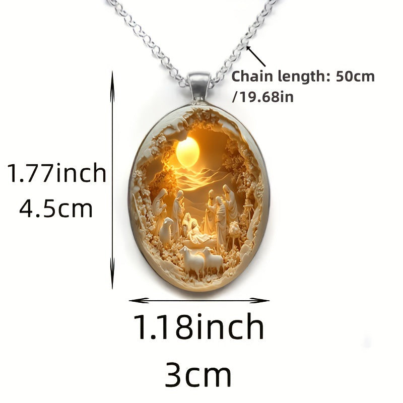 Elegant Glass Necklace For Christmas And Easter