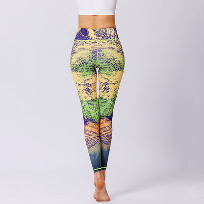 Pantalones de yoga de marca original para mujer con estampado personalizado