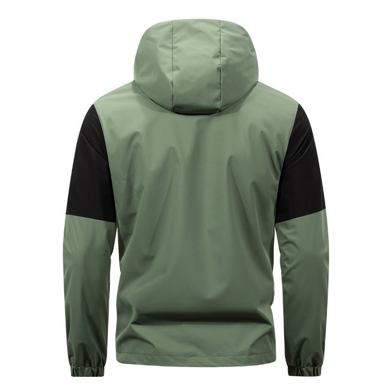Outdoor Sports And Casual Loose All-matching Windproof Hood Workwear Tops Men's Jacket