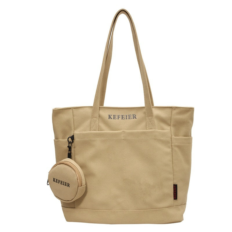 Canvas Shoulder Leisure Tote Bag