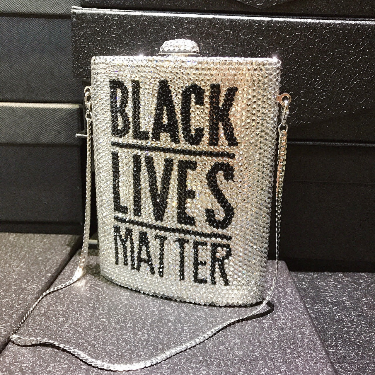 Glam BLM Diamond Clutch
