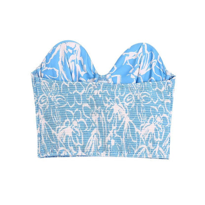 Camisola sin mangas con estampado moldeador para mujer