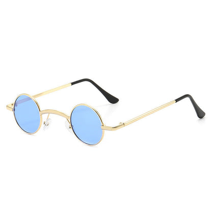 Gafas de sol retro de montura redonda pequeña a la moda para hombres y mujeres