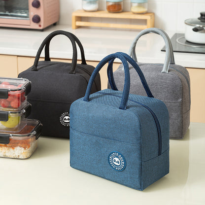 Bolsa de almuerzo portátil grande de aluminio con conservación del calor para llevar a mano