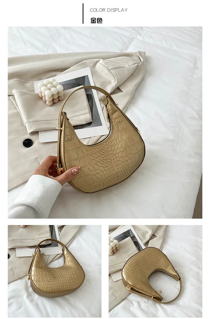 Alligator Pattern Hobo - BAGMODA