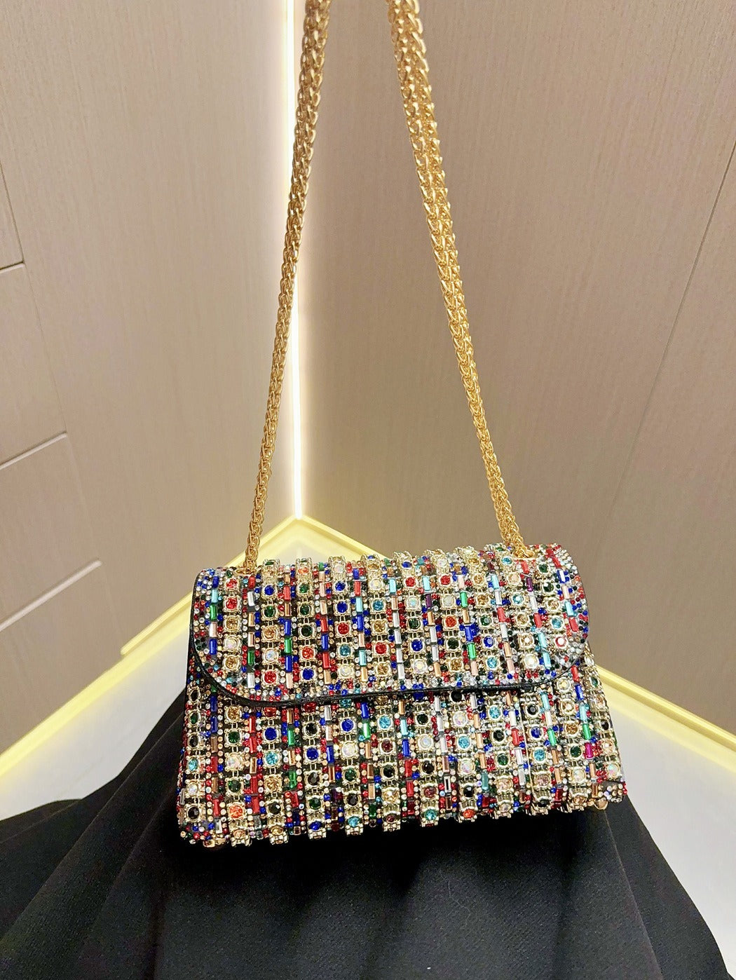 GleamGlitz Diamond Crossbody
